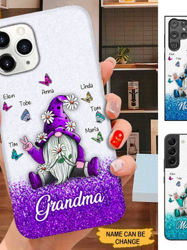 Butterfly Gnome Grandma Nana Mimi Mommy Personalized Phone case SC16913