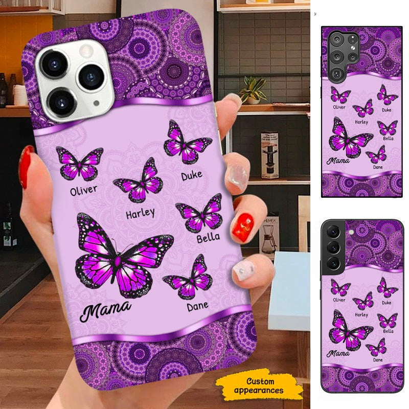 Butterfly Grandma Mimi Nana Mommy Personalized Phone case SC912324