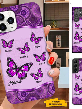 Butterfly Grandma Mimi Nana Mommy Personalized Phone case SC912324