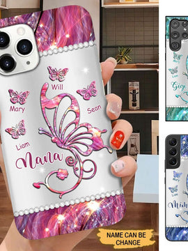 Butterfly Grandma Nana Mimi MOM Personalized Phone case SC3182