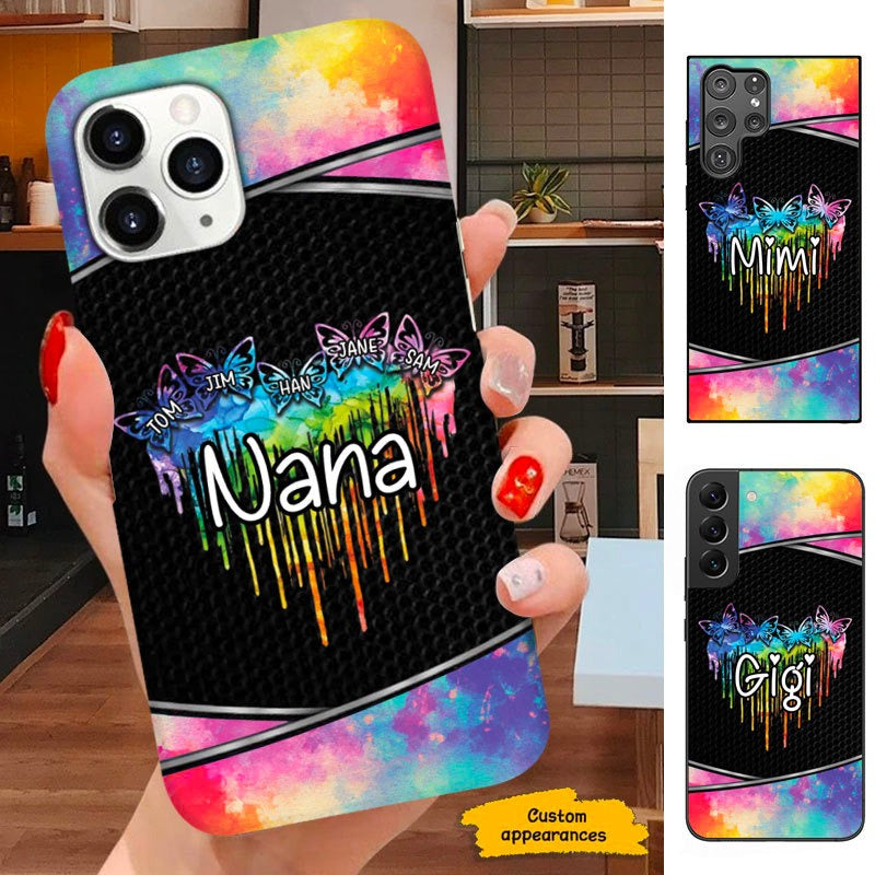 Butterfly Grandma Nana Mimi Mom Personalized Phone Case SC234110