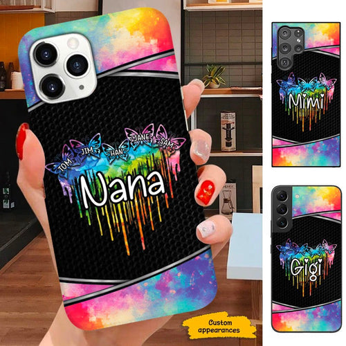 Butterfly Grandma Nana Mimi Mom Personalized Phone Case SC234110