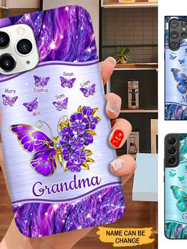 Butterfly Grandma Nana Mimi Mommy Personalized Phone case SC1693