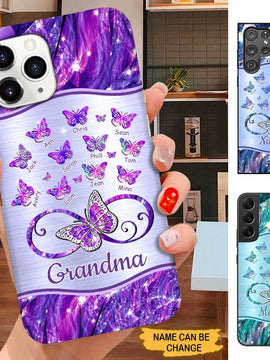 Butterfly Grandma Nana Mimi Mommy Personalized Phone case SC1695