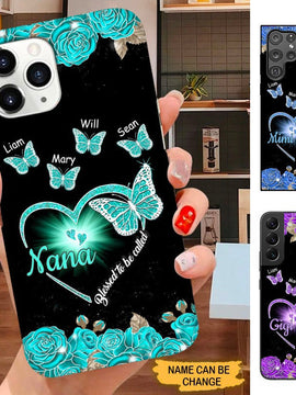 Butterfly Grandma Nana Mommy Personalized Phone cas SC181012