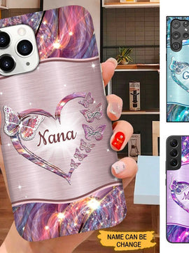 Butterfly Grandma Nana Mommy Personalized Phone case SC14101