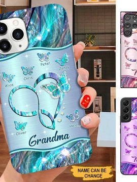 Butterfly Heart Grandma Nana Mimi MOM Personalized Phone case SC21109