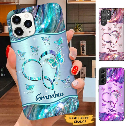 Butterfly Heart Grandma Nana Mimi MOM Personalized Phone case SC21109 Phone case ShinyCustom Phone Case 