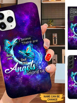 Butterfly I believe there are angels among us Memorial Personalized Phone case SC2297