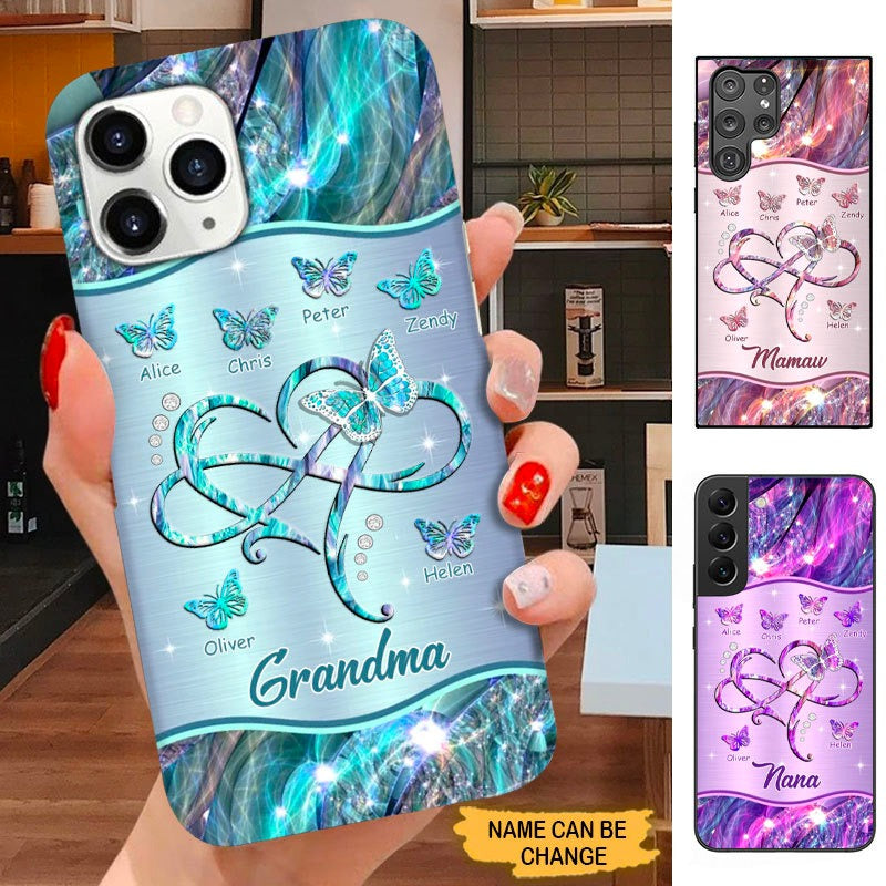 Butterfly Infinity Heart Grandma Nana Mommy Personalized Phone cas SC18108 Phone case ShinyCustom Phone Case 
