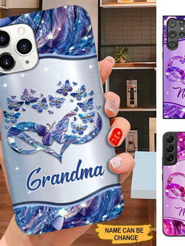 Butterfly Infinity Heart Grandma Nana Mommy Personalized Phone case SC14102