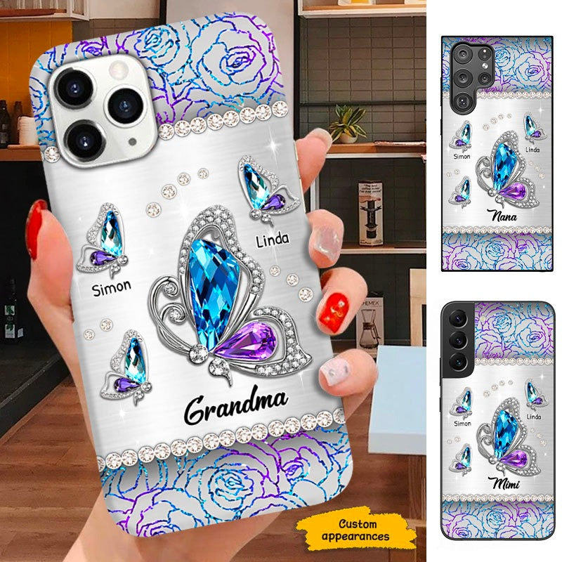 Butterfly Nana Mimi Gigi Grandma Personalized Phone Case SC234114