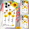 Butterfly Sunflower Live Love Spoil Nana Mimi Gigi Grandma Personalized Phone Case SC273235
