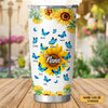 Butterfly Sunflower Nana Mimi Gigi Grandma Personalized Tumbler SC27103 Tumbler Cup ShinyCustom - The Best Personalized Gift Store