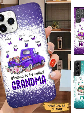 Butterlies Truck Bless to be called Grandma Nana Mimi Personalized Phone case