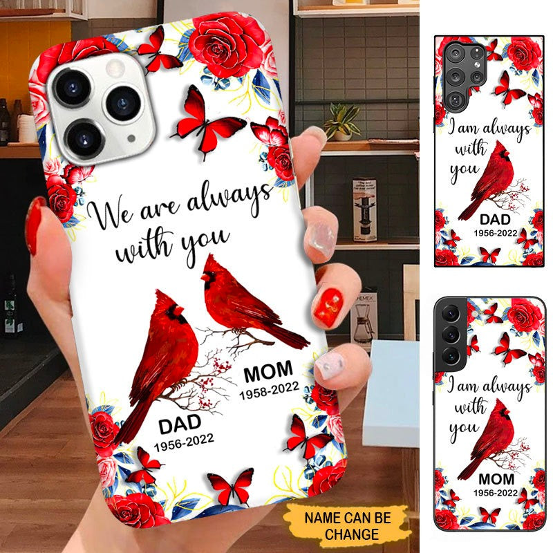 Cardinal Always With You Personalized Memorial Phone Case SC1691 Phone case ShinyCustom Phone Case 