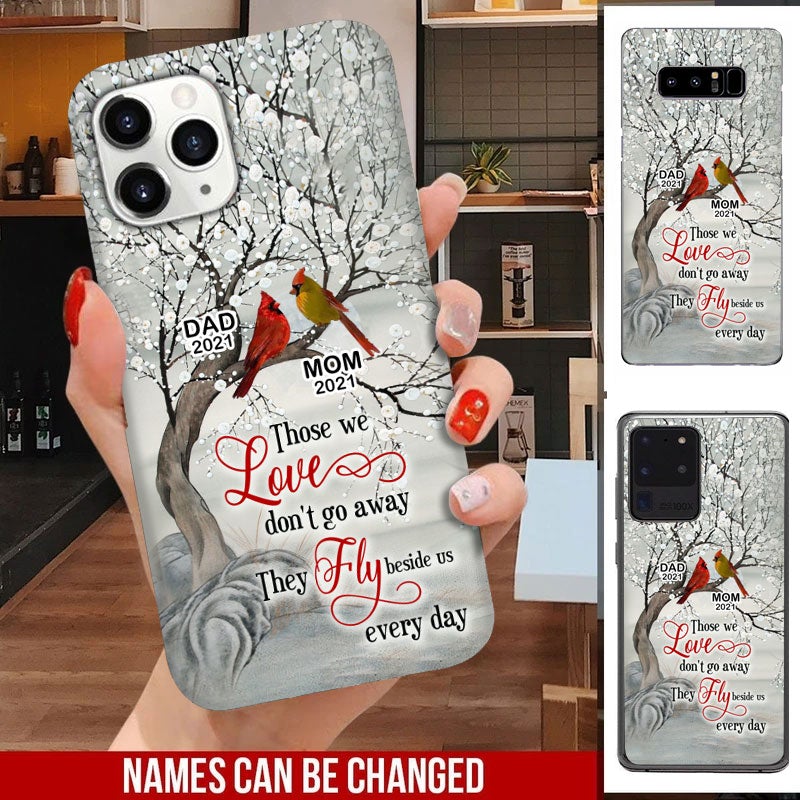 Cardinals Blossom Tree Dad Mom Memorial Personalized Phone Case Phone case FUEL 