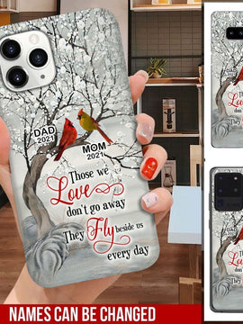 Cardinals Blossom Tree Dad Mom Memorial Personalized Phone Case