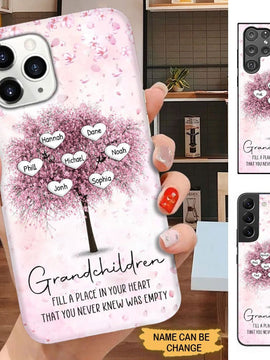 Cherry Blossom Heart Tree Grandchildren Grandma Nana Mommy Personalized Phone case SC2283