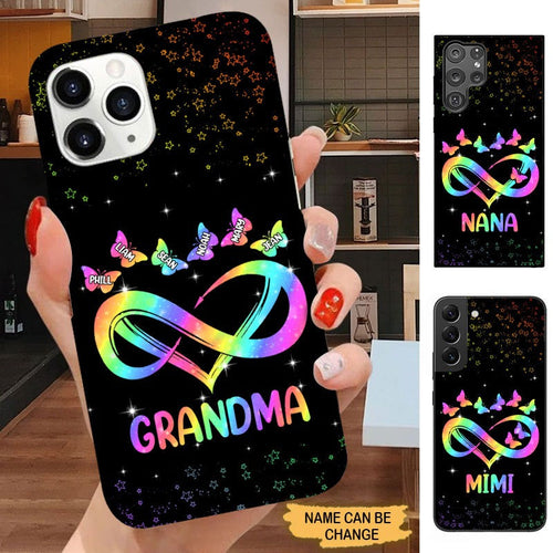 Colorful Butterflies Grandma Nana Mimi Personalized Phone case Phone case FUEL 