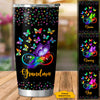 Colorful Butterfly Grandma with Grandkids Personalized Tumbler SC102231