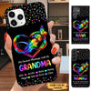 Colorful Heart Butterfly Grandma Nana Mommy Personalized Phone case Phone case FUEL