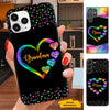Colorful hearts Grandma Nana Mimi Personalized Phone Case SC213234