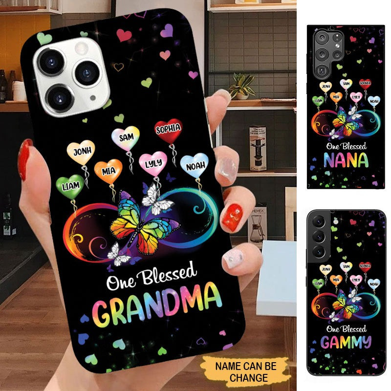 Colorful hearts One Blessed Grandma Nana Mimi Personalized Phone case Phone case FUEL 