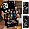 Colorful hearts One Blessed Grandma Nana Mimi Personalized Phone case Phone case FUEL