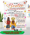 Personalized Bestie IF I COULD GIVE YOU ONE THING IN LIFE Fleece Blanket Dreamship 