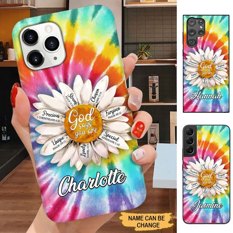 Daisy Flower God Says You Are Personalized Phone case Phone case FUEL 