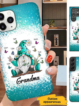 Gnome Butterfly Grandma Nana Mommy Auntie Personalized Phone Case SC2992