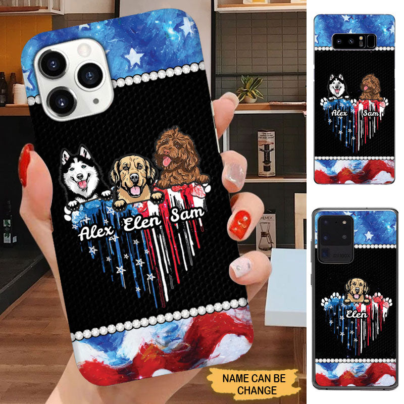 Dog Mom Colorful Heart Personalized Phone case Phone case FUEL 
