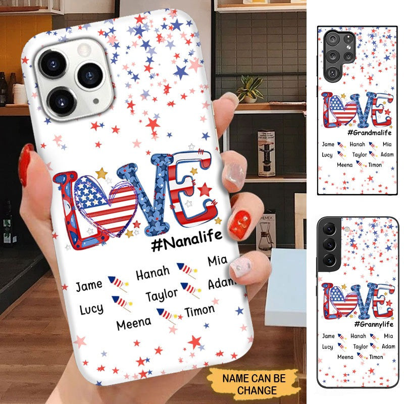 Fire cracks LOVE Nanalife Grandma life Personalized Phone case Phone case FUEL 