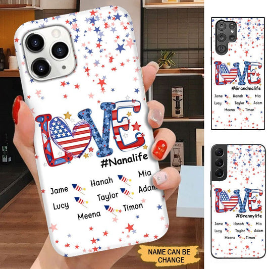 Fire cracks LOVE Nanalife Grandma life Personalized Phone case Phone case FUEL 