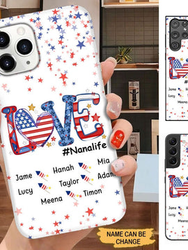 Fire cracks LOVE Nanalife Grandma life Personalized Phone case