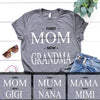 First MOM now Grandma Personalized Grandma Shirt Personalized ShinyCustom - The Best Personalized Gift Store 
