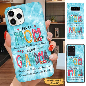 First Mom Now Grandma with Grandkids Personalized Phone case Phone case FUEL 