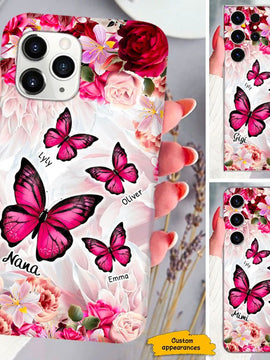 Flower Butterfly Nana Mimi Gigi Grandma Personalized Phone case SC283233