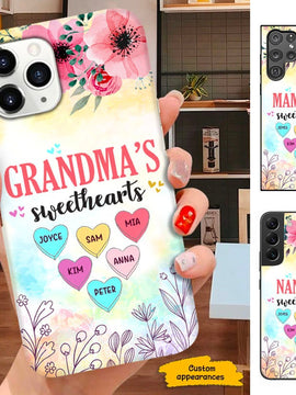 Flower Grandma Nana Mom Sweathearts Personalized Phone case SC291216