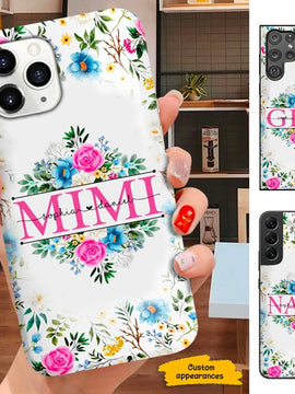 Flower Mimi Gigi Nana Grandma Mom Personalized Phone case SC271232