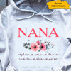 Flower Nana Grandma Mimi Mom Personalized Hoodie Shirt SC261211