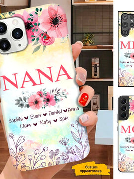 Flower Nana Mimi Gigi Mom Grandma Personalized Phone Case SC261217