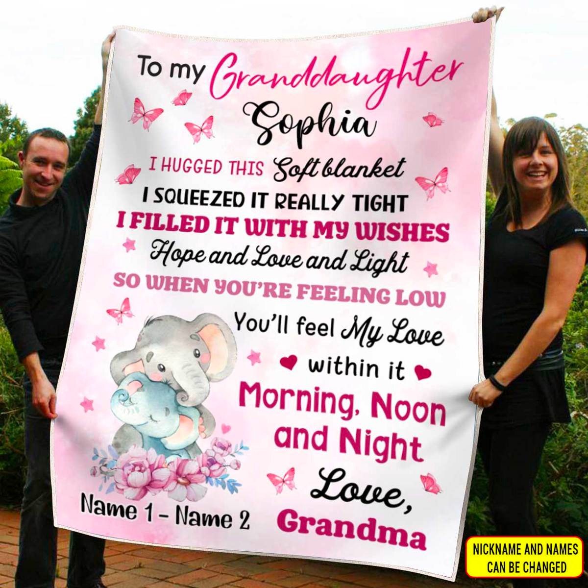 From Grandma To My Granddaughter Grandson Gift For Grandchildren Personalized Blanket SC281116