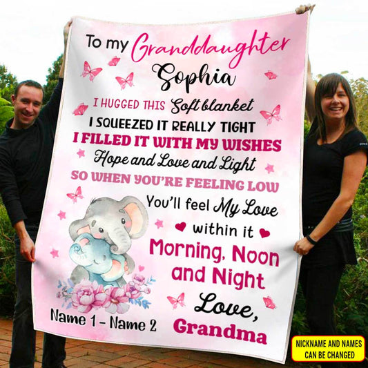From Grandma To My Granddaughter Grandson Gift For Grandchildren Personalized Blanket SC281116
