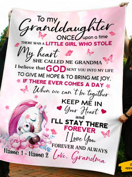 From Grandma To My Granddaughter Grandson Gift For Grandchildren Personalized Blanket SC281117