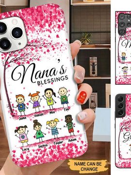 Funny Kids Nana's Blessings Grandma Personalized Phone case