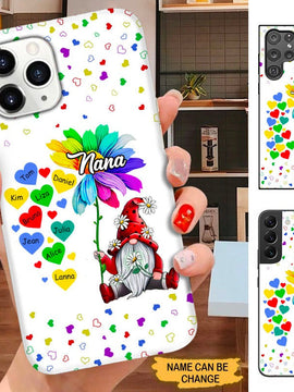 Gnome Flower Heart Nana Mimi Gigi Grandma Personalized Phone case SC15098