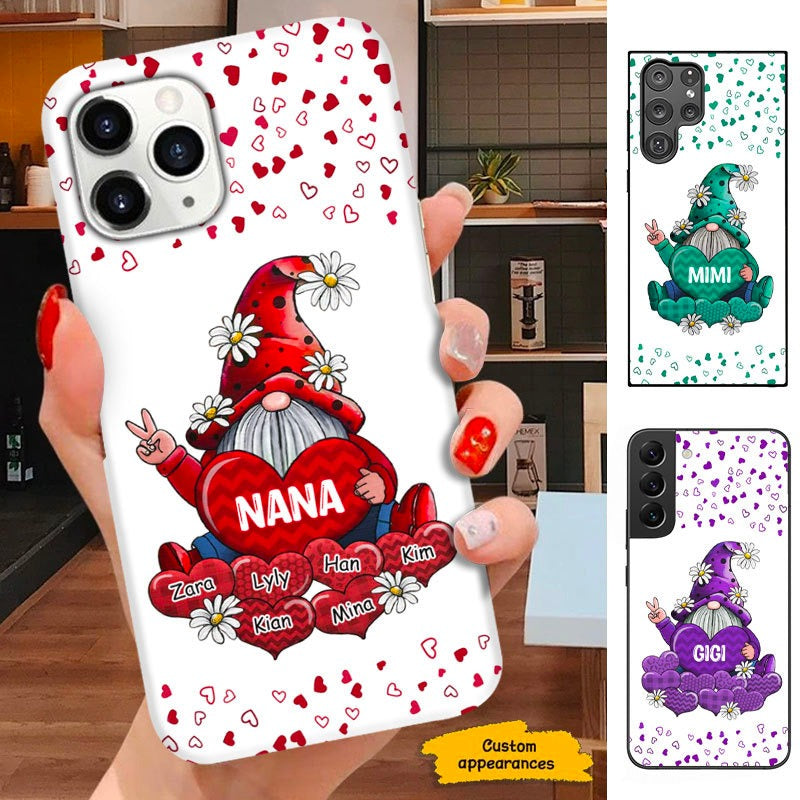 Gnome Heart Nana Mimi Grandma Personalized Phone case SC28129