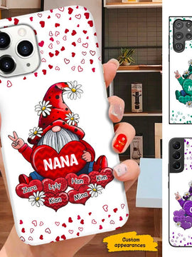 Gnome Heart Nana Mimi Grandma Personalized Phone case SC28129